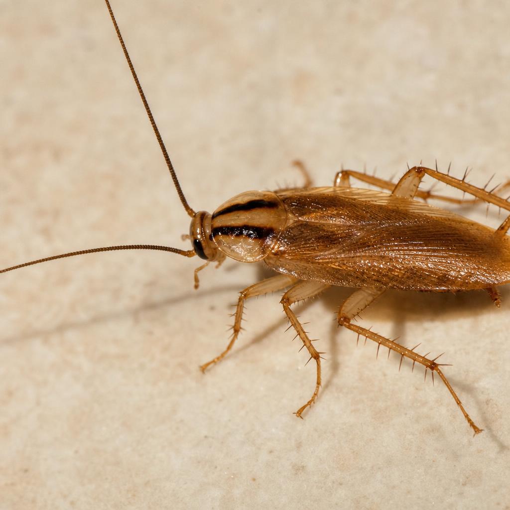 Macro photo of a German cockroach