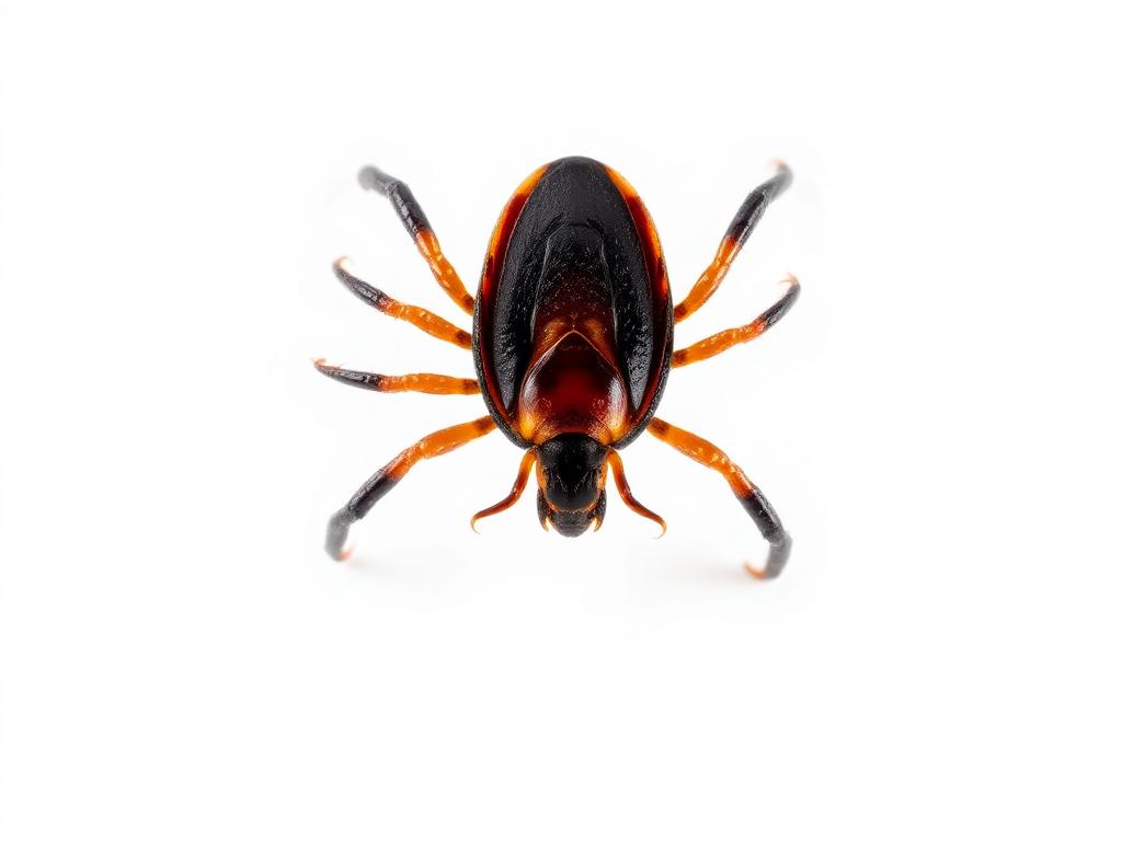 Macro photograph of a tick